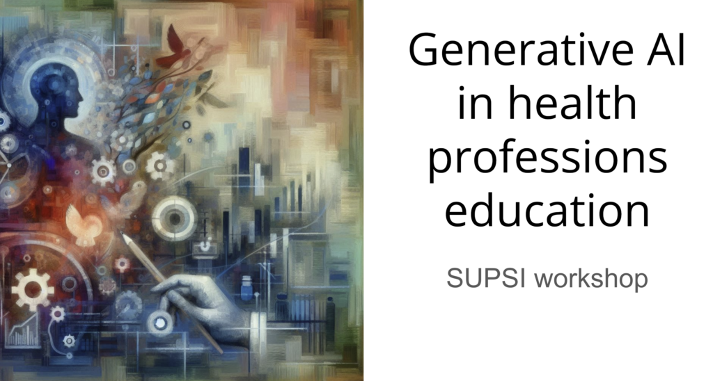 Generative AI in health professions education - SUPSI - Michael Rowe